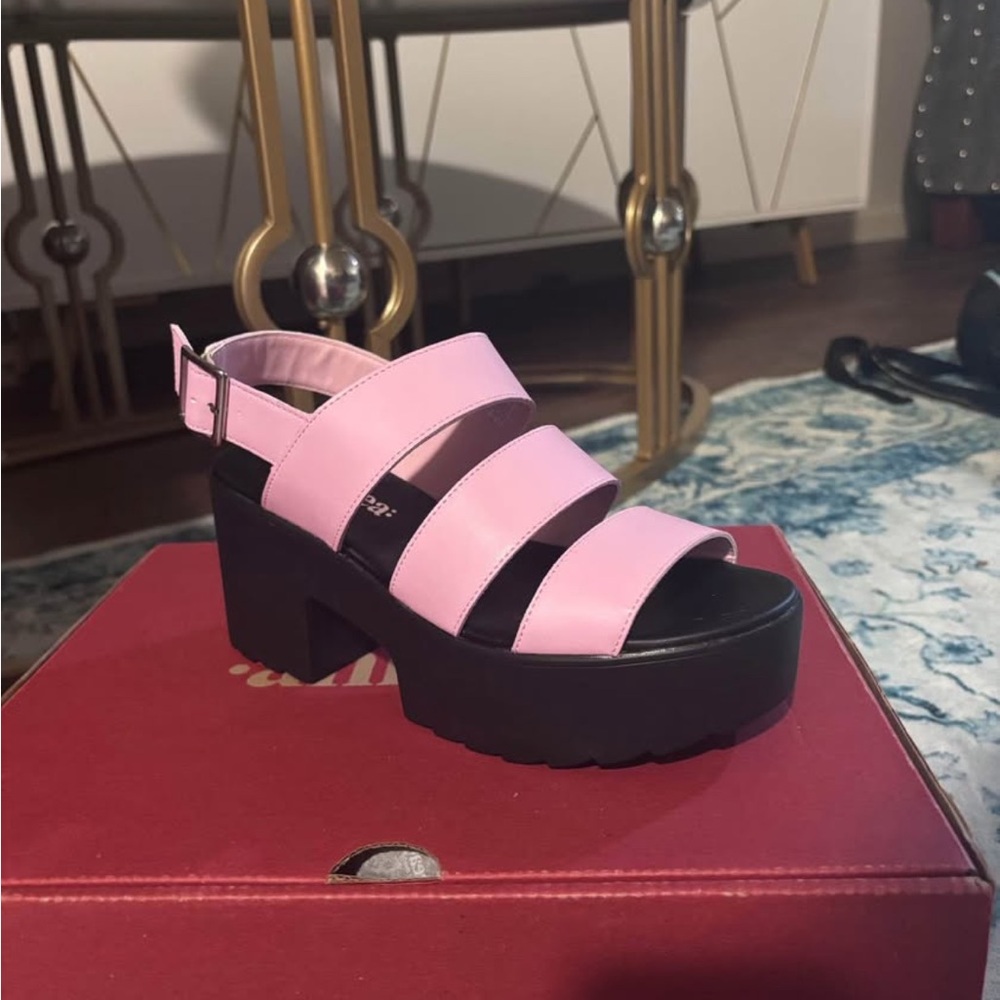 Stylish Pink Platform Heels